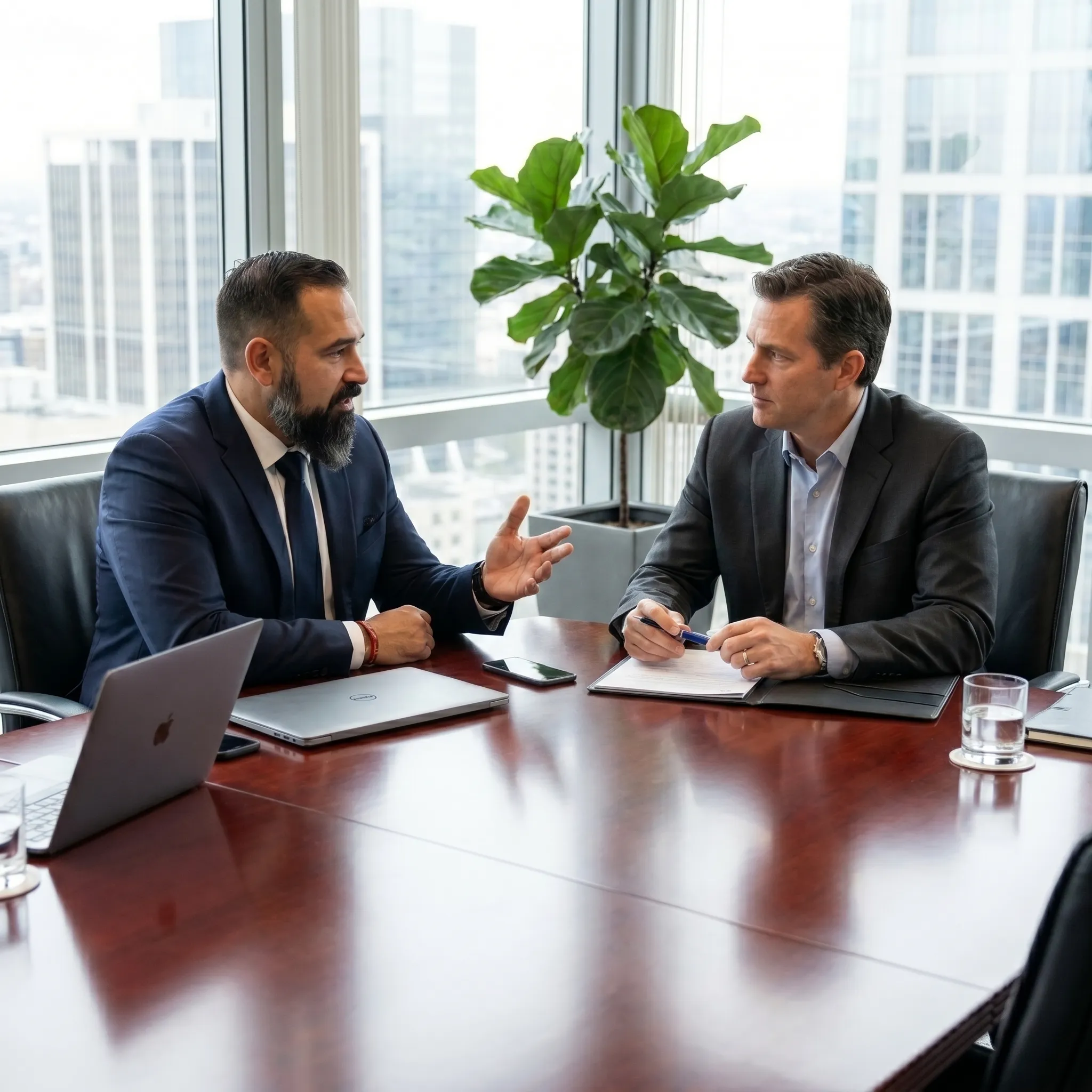 Chef d'entreprise dans son bureau
